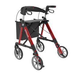 Leichtgewicht Rollator Stylus Rot seitlich links